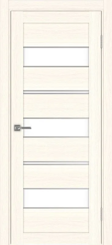 Двери в интерьере - Дверь Эко 526.122 АПП ясень светлый молдинг SC, lacobel белый