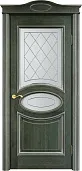 Схожие товары - Дверь Итальянская Легенда массив ольхи ОЛ26 зеленый с патиной серебро, стекло 26-2