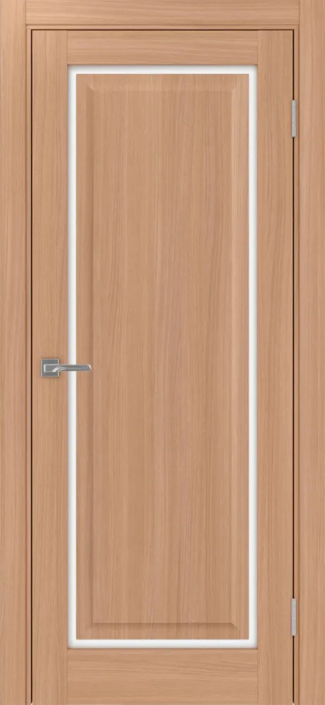 Двери в интерьере - Дверь Эко 601С.21 ОФ4 ясень темный, lacobel белый