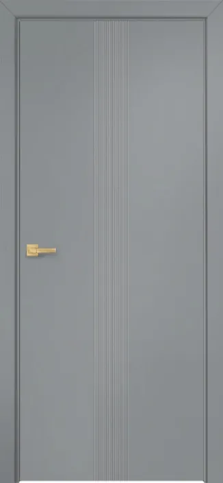 Двери в интерьере - Дверь Оникс Концепт №18 эмаль серая RAL 7040, глухая
