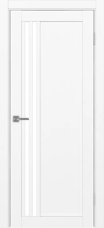 Двери в интерьере - Дверь Эко 555.21 белый снежный, lacobel белый