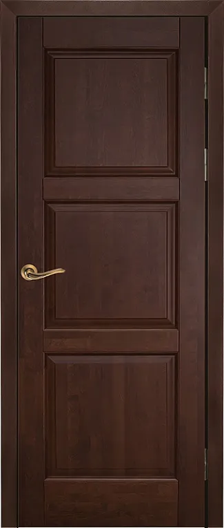 Двери в интерьере - Дверь ОКА массив ольхи Турин махагон, глухая