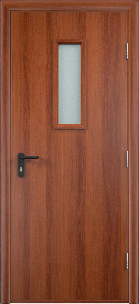 Двери в интерьере - Дверь противопожарная V ДПО финиш-пленка 60 мин, итальянский орех