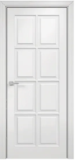 Двери в интерьере - Дверь Оникс Неаполь фрезерованная эмаль белая, глухая