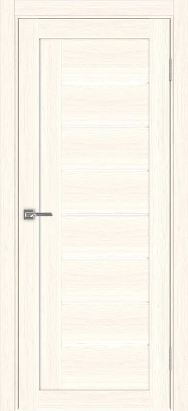 Двери в интерьере - Дверь Эко 524.21 ясень светлый, lacobel белый