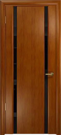 Дверь Арт Деко Спациа-2 темный анегри, черный триплекс