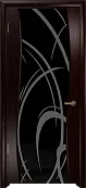 Схожие товары - Дверь Арт Деко Вэла венге, черный триплекс с рисунком