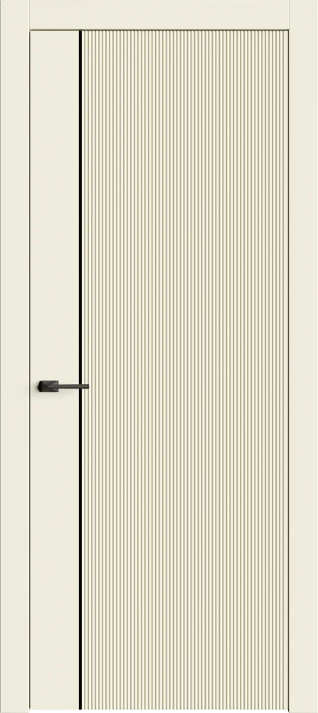 Двери в интерьере - Дверь Лайн2М эмаль RAL 9001, глухая