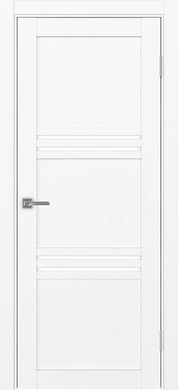 Двери в интерьере - Дверь Эко 553.12 белый снежный, lacobel белый