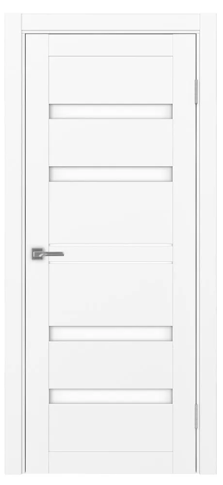 Двери в интерьере - Дверь Эко 561.12 белый снежный, lacobel белый