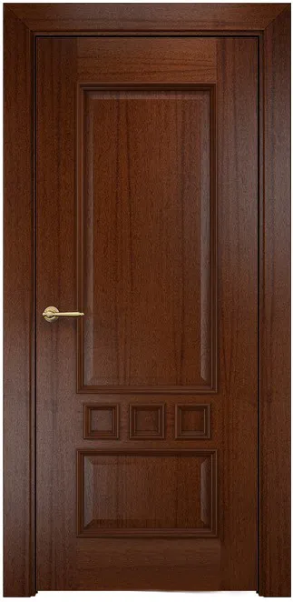 Двери в интерьере - Дверь Оникс Амстердам красное дерево с черной патиной, глухая