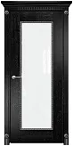 Схожие товары - Дверь Оникс Александрия эмаль черная с серебряной патиной, триплекс белый