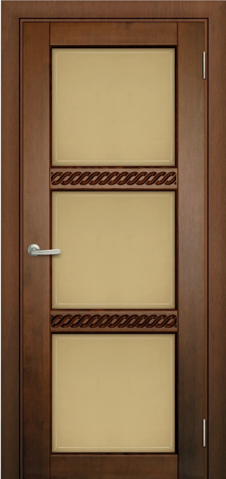 Двери в интерьере - Дверь Берест массив сосны Браво клен, фреза коса, стекло бронза