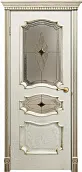 Схожие товары - Дверь Оникс Барселона эмаль слоновая кость с золотой патиной, стекло "Витраж Бевелс"