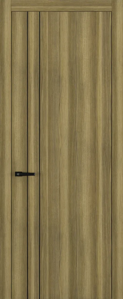 Двери в интерьере - Дверь Z K15 toppan дуб серый, молдинг черный, глухая