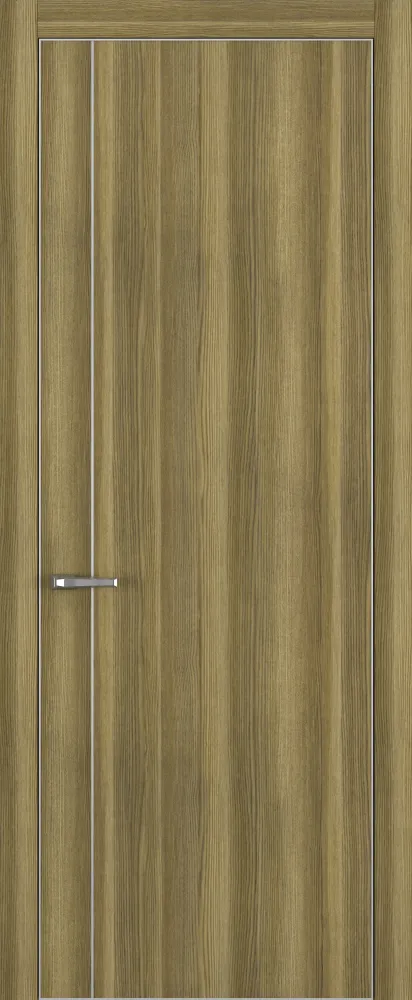 Двери в интерьере - Дверь Z K14 toppan дуб серый, ALU кромка хром, молдинг серебро, глухая