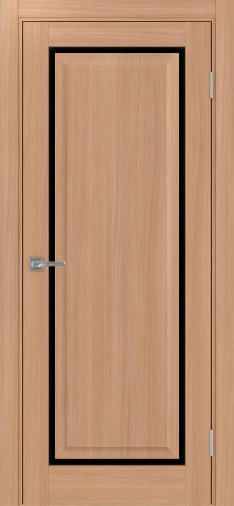 Двери в интерьере - Дверь Эко 601С.21 ОФ4 ясень темный, lacobel черный