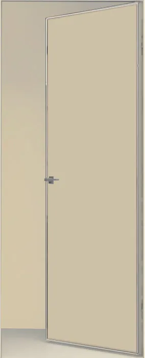 Двери в интерьере - Дверь скрытая ИУ-42 AL с 4-х сторон, эмаль сливки, revers 2,21 м