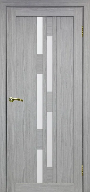 Двери в интерьере - Дверь Эко 551.121 дуб серый, lacobel белый