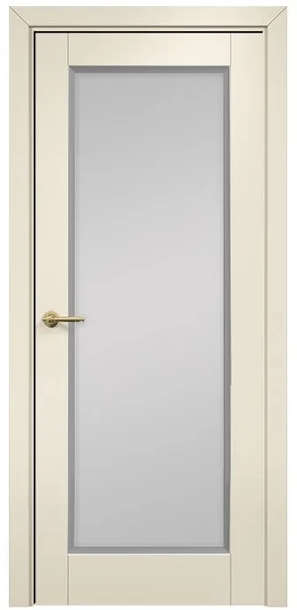 Двери в интерьере - Дверь Оникс Тоскана 1 эмаль слоновая кость/RAL 7040, сатинат белый