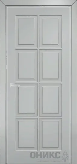 Двери в интерьере - Дверь Оникс Неаполь фрезерованная №2 эмаль RAL 7038, глухая