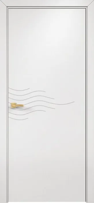 Двери в интерьере - Дверь Оникс Концепт №10 PVC белый, глухая