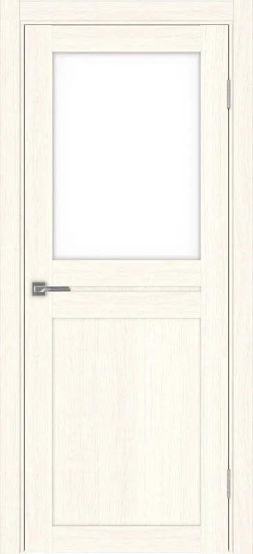 Двери в интерьере - Дверь Эко 520.211 ясень светлый, lacobel белый