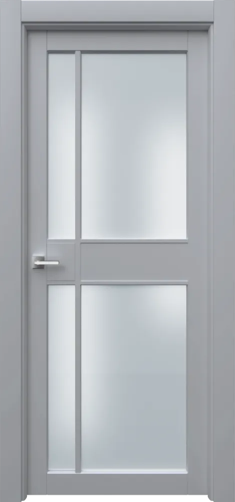 Двери в интерьере - Дверь Ронд2Р4с эмаль RAL 7047, сатинат