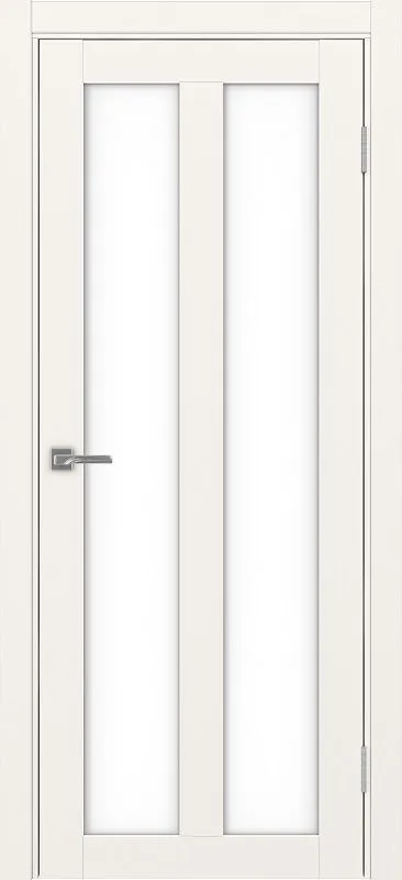 Двери в интерьере - Дверь Эко 521.22 бежевый, lacobel белый