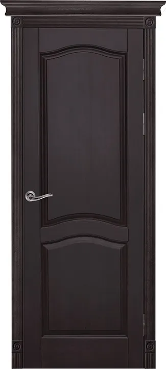 Двери в интерьере - Дверь ОКА массив ольхи Лео венге, глухая