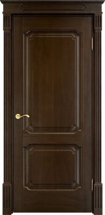 Двери в интерьере - Дверь ПМЦ массив дуба Д7 мореный дуб, глухая