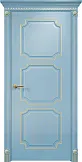 Схожие товары - Дверь Оникс Валенсия фрезерованная эмаль голубая патина золото, глухая