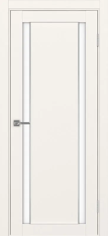 Двери в интерьере - Дверь Эко 522.212 АПП бежевый молдинг SC, lacobel белый