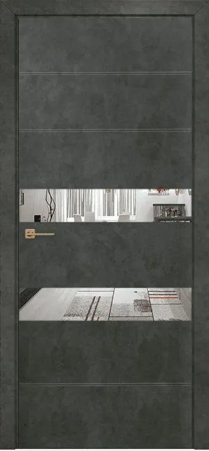 Двери в интерьере - Дверь Оникс Лайн бетон темный, глухая