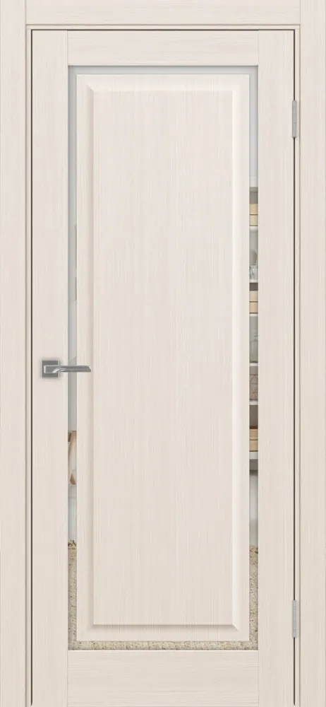 Двери в интерьере - Дверь Эко 601С.21 ОФ4 ясень перламутровый, зеркало