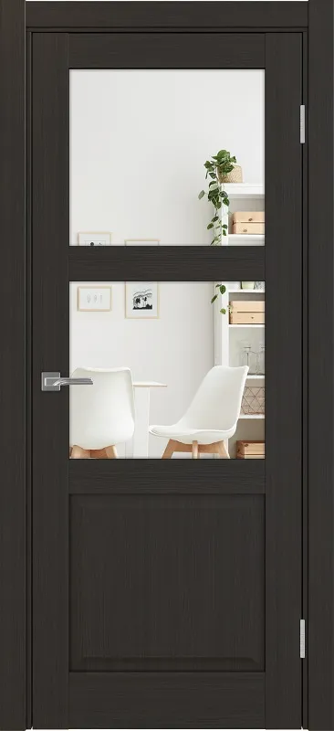 Двери в интерьере - Дверь Эко 630.221 ОФ3 венге, зеркало