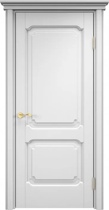 Дверь ПМЦ массив ольхи ОЛ7.2 эмаль белая, глухая. Фото №2