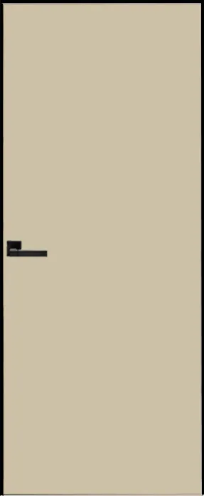 Двери в интерьере - Дверь скрытая ИУ-42 AL black с 4-х сторон, эмаль сливки 2,3 м