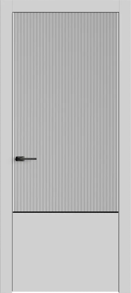 Двери в интерьере - Дверь Лайн10М эмаль RAL 7047, глухая