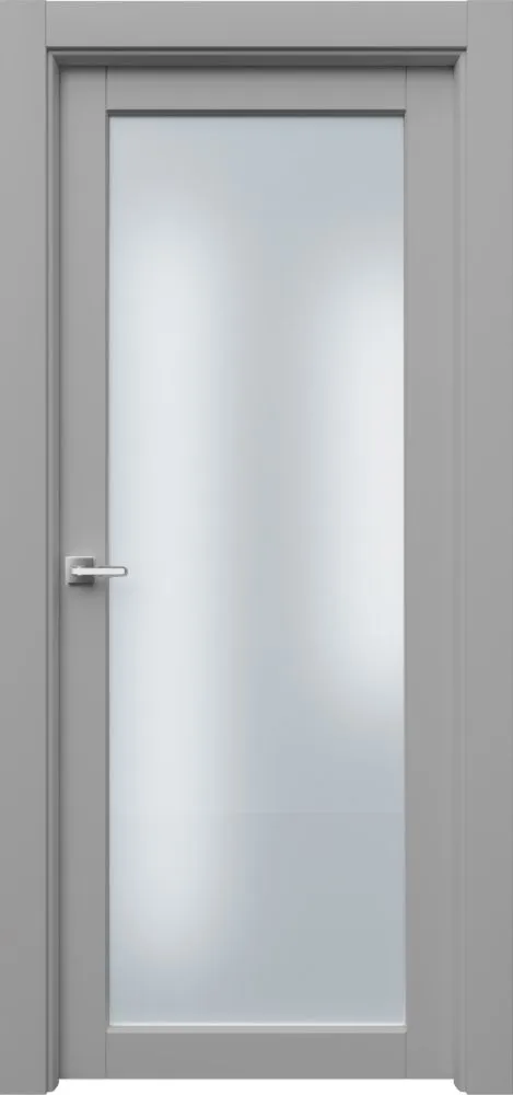 Двери в интерьере - Дверь Парнас эмаль серая, сатинат