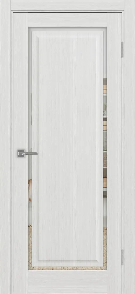 Двери в интерьере - Дверь Эко 601С.21 ОФ4 ясень серебристый, зеркало