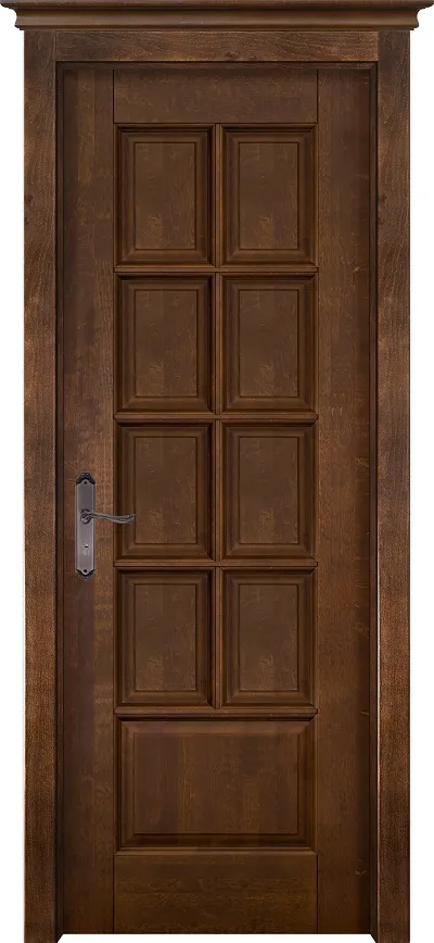 Двери в интерьере - Дверь ДР массив ольхи Лондон античный орех, глухая