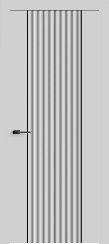 Двери в интерьере - Дверь Лайн3М эмаль RAL 7047, глухая