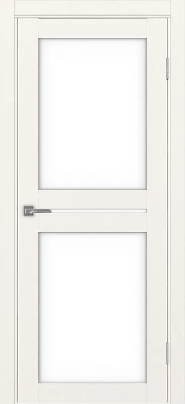 Двери в интерьере - Дверь Эко 520.222 бежевый, lacobel белый
