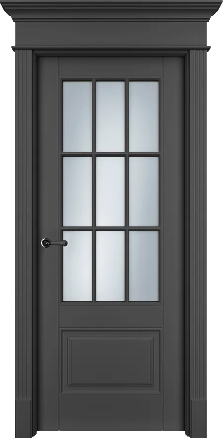 Двери в интерьере - Дверь Оксф2с эмаль RAL 9005, сатинат