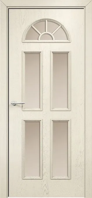 Двери в интерьере - Дверь Оникс Бостон эмаль слоновая кость патина серебро, сатинат бронза