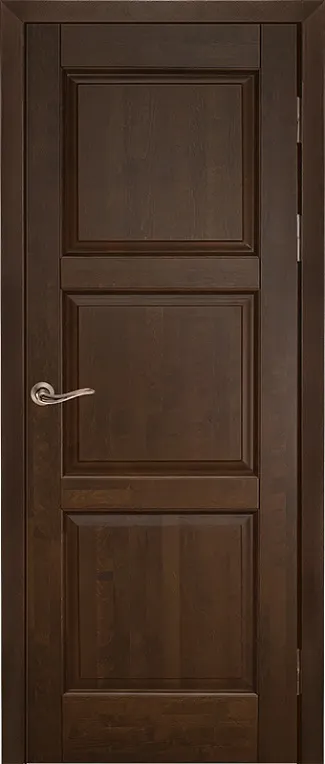 Двери в интерьере - Дверь ОКА массив ольхи Турин античный орех, глухая