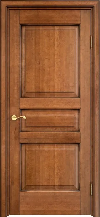 Двери в интерьере - Дверь ПМЦ массив ольхи ОЛ5 орех 10% с патиной, глухая