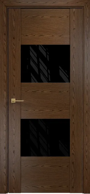 Двери в интерьере - Дверь Оникс Парма орех тангентальный, глухая лакобель RAL 9005