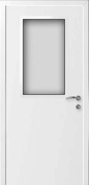 Двери в интерьере - Дверь Гладкая ДО влагостойкая композитная Капель белая